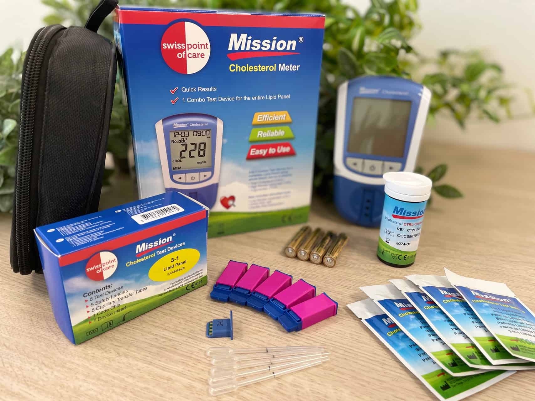 Cholesterol meter 3 in 1 test systeem  ( starterski)