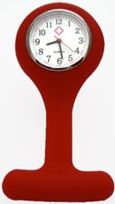 Verpleegkundige horloge siliconen; Rood