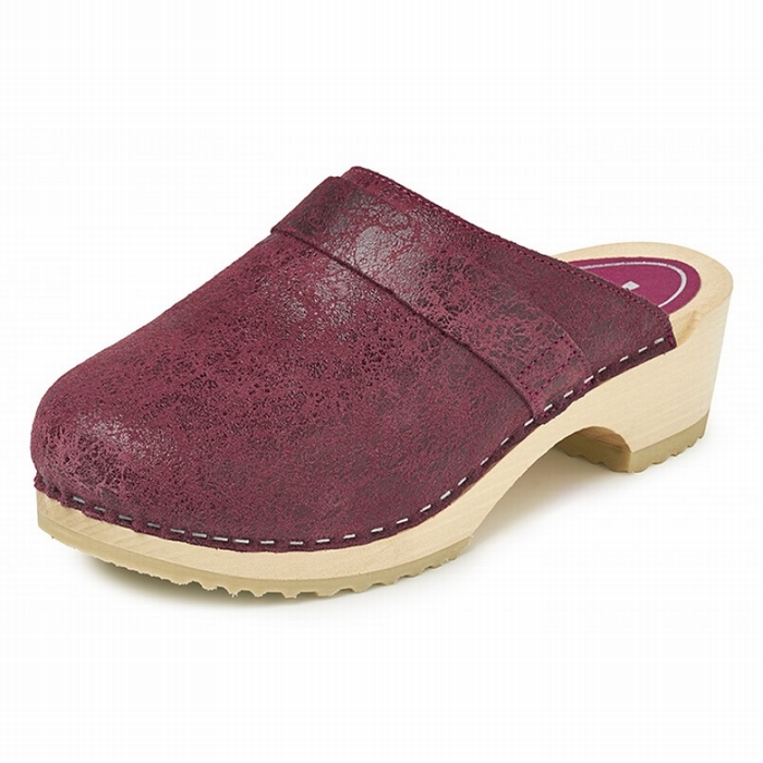 BigHorn clogs, niet buigzame houten loopzool ; Brique